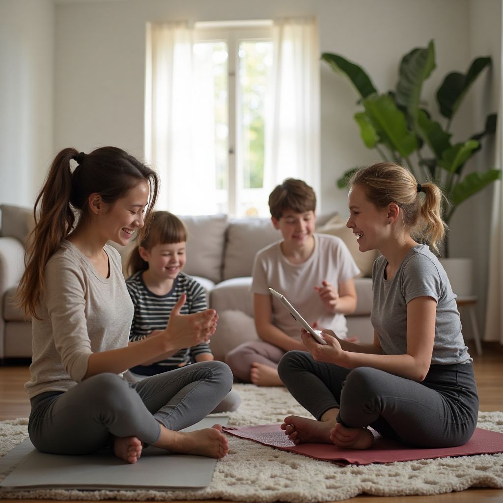 Online family yoga resources